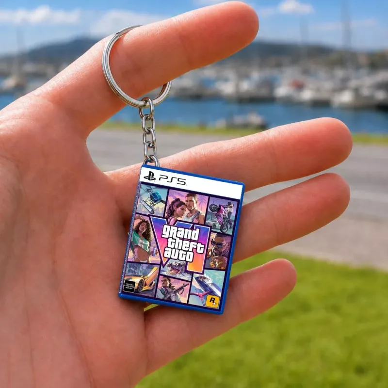 Chaveiro Mini Capa Capinha Jogo PS5 Grand Theft Auto GTA 6 Playstation 5