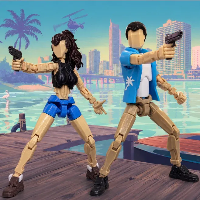 DUMMY 13 GTA VI exclusivo RISE CJ Lucia GTA 6 Michael Trevor ROCKSTAR boneco GTA 5 brinquedo